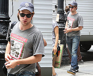 Photos of Robert Pattinson on the Set of Remember Me in NYC