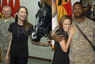 Photos of Angelina Jolie Visiting With Soldiers in Iraq