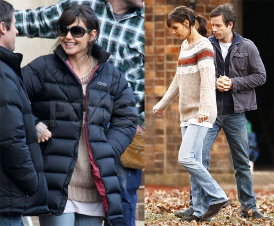 Photos of Katie Holmes on Set 