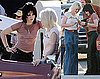 Photos of Kristen Stewart and Dakota Fanning on The Runaways Set 