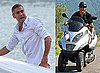Photos of George Clooney on a Motorcycle in Italy 