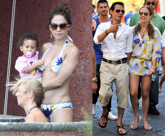 Photos of Jennifer Lopez and Family in Italy