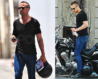 Photos of Ryan Gosling on His Motorcycle Looking Hot