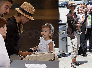 Photos of Jessica Alba and Honor Warren at LAX