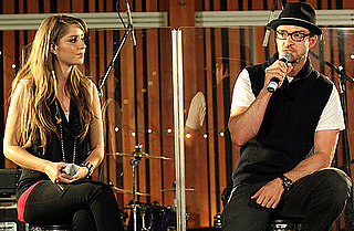 Photo Slide of Justin Timberlake Introducing Esmee Denters of Tennman Records; Preview of The Open Road