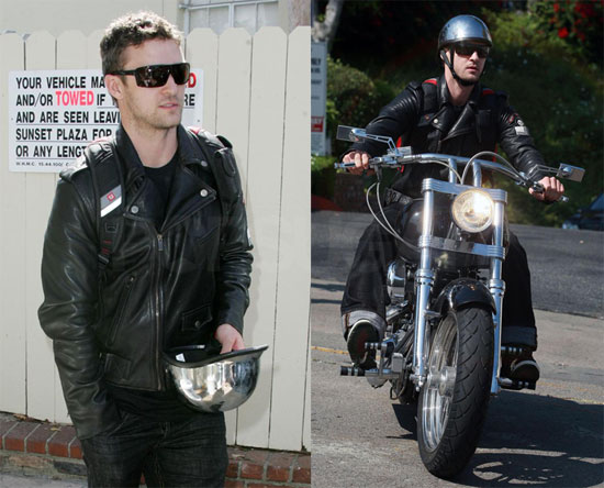 Photos of Justin Timberlake on a Motorcycle 