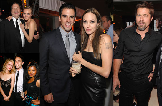 Photos of Brad Pitt, Angelina Jolie, Diane Kruger, Eli Roth, and BJ Novak at the LA Afterparty For Inglourious Basterds Photos of Brad Pitt, Angelina Jolie, Diane Kruger, Eli Roth, and BJ Novak at the LA Afterparty For Inglourious Basterds