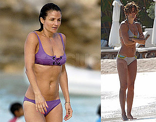 Photos of Helena Christensen in a Bikini on St. Bart's Vacation