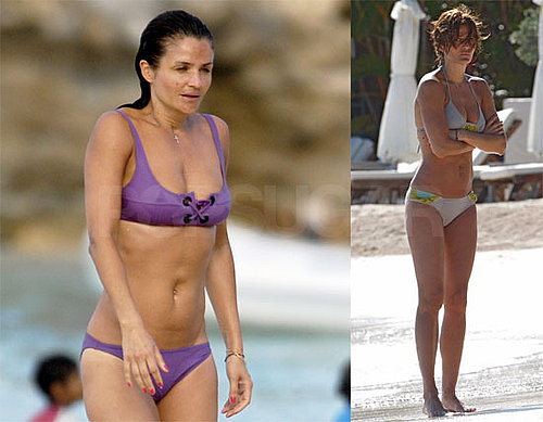 Photos of Helena Christensen in a Bikini on St. Bart's Vacation