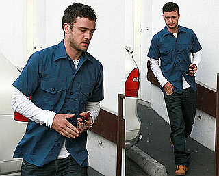 Photos of Justin Timberlake Heading Into an LA Recording Studio