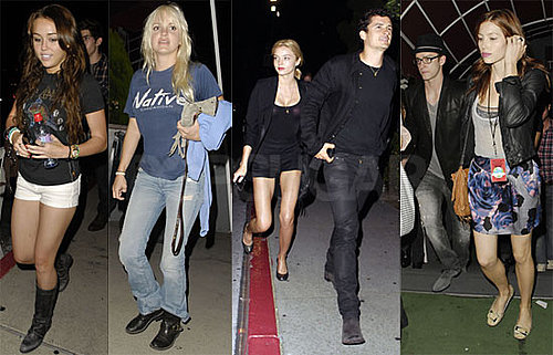 Photos of Celebrities At Kings Of Leon Concert Including Justin Timberlake, Miley Cyrus, Orlando Bloom and More