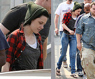 Photos of Kristen Stewart Leaving a Vancouver Hair Salon to Change up Her Joan Jett/Bella Swan Hair