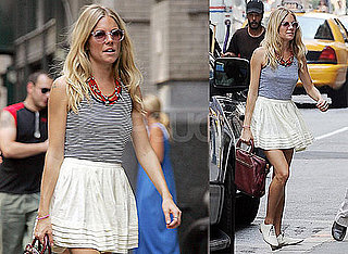 Photos of Sienna Miller Without DJ Slinky Wizard in NYC