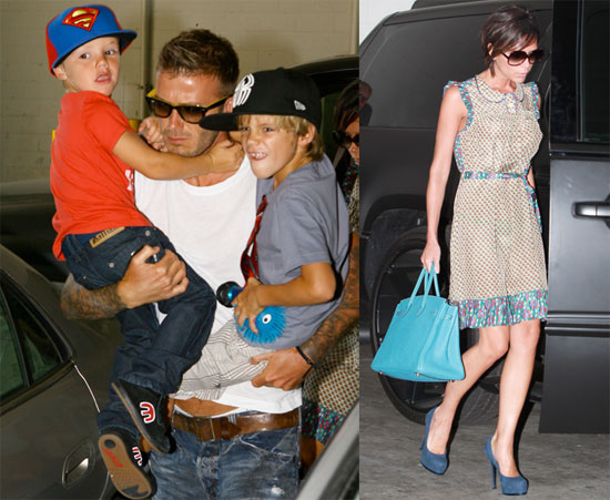 Photos of The Beckhams at Lunch in LA Photos of The Beckhams at Lunch in LA