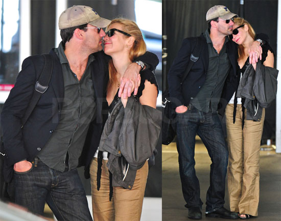 Photos of Jon Hamm and Jennifer at LAX