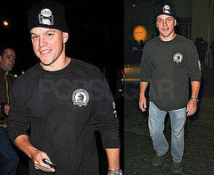 Photos of Matt Damon Arriving Onto The Adjustment Bureau Set in NYC