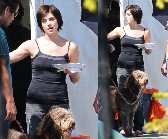 Photos of Ashley Greene on Set in Vancouver