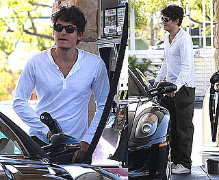 Photos of John Mayer Getting Gas For His Ferrari in Calabasas