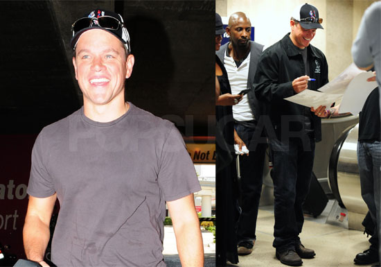 Photos of Matt Damon at LAX