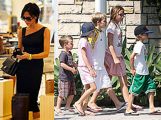 Photos of Victoria Beckham Shopping at Barneys in LA; Cruz, Romeo, And Brooklyn Out With Girl Friends