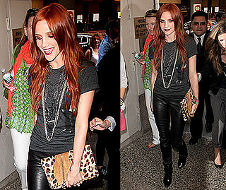 Photos of Ashlee Simpson in Leather Pants in NYC