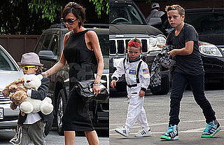 Photos of Victoria Beckham Out To Dinner With Cruz, Romeo, Brooklyn for Romeo's Birthday in LA
