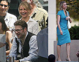 Photos of Cameron Diaz and Seth Rogen Filming The Green Hornet in LA 2009-09-08 14:40:00