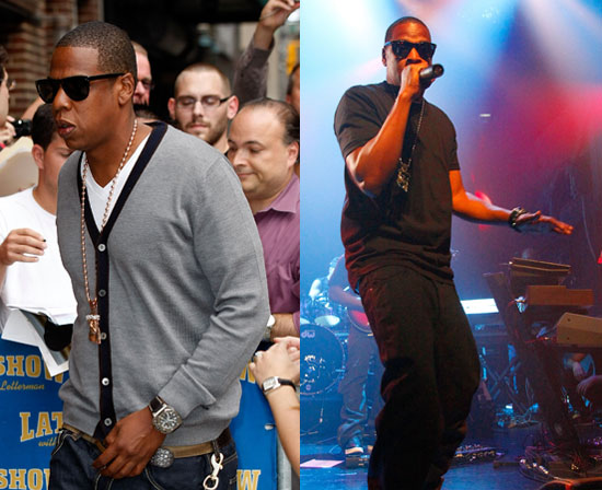 Photos of JayZ at Letterman and Performing Photos of JayZ at Letterman and Performing