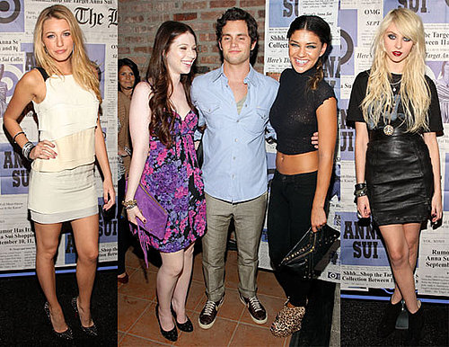 Photos of Blake Lively, Taylor Momsen, Penn Badgley, Michlle Trachtenberg at Launch of Anna Sui's Gossip Girl Collection 2009-09-10 10:00:18