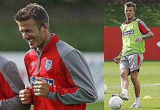 Photos of David Beckham Playing Soccer in London, Video of Ellen DeGeneres Interview