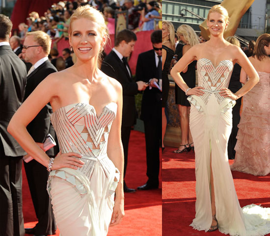 Photos of January Jones on Emmy Red Carpet Photos of January Jones on Emmy Red Carpet