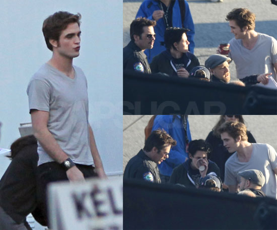 Photos of Robert Pattinson and Kristen Stewart Filming Eclipse