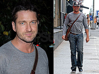 Photos of Law Abiding Citizen Star Gerard Butler in NYC; Denies Dating Jennifer Aniston Yet Again