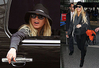 Photo of Lindsay Lohan at LAX on Her Way Overseas
