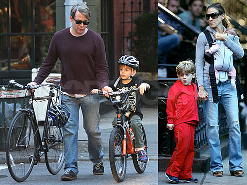 Photos of Sarah Jessica Parker, Matthew Broderick, James Wilkie Broderick and One of Her Twin Girls