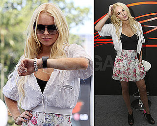 Photos of Lindsay Lohan in Singapore For the F1 Media Event