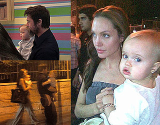 Photos of Brad Pitt and Angelina Jolie With Knox and Vivienne At Ice Cream Place in Amman, Jordan