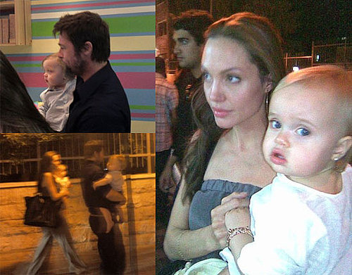 Photos of Brad Pitt and Angelina Jolie With Knox and Vivienne At Ice Cream Place in Amman, Jordan 2009-10-05 05:00:10