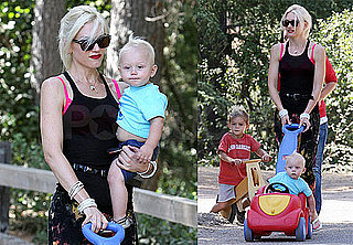 Photos of Gwen Stefani, Kingston Rossdale, and Zuma Rossdale at a Park in LA