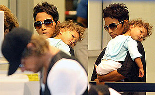 Photos of Halle Berry And Gabriel Aubry Looking Cuddly at LAX