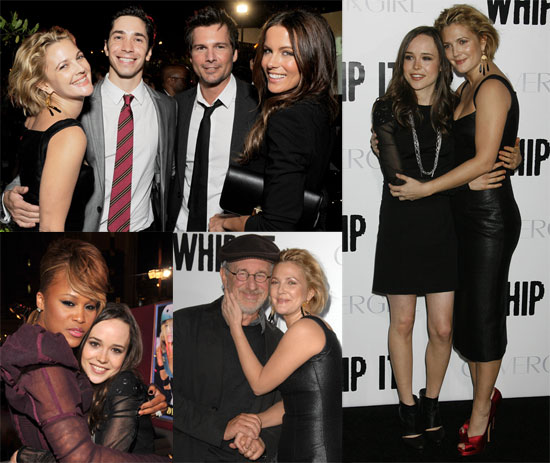 Photos of Drew Barrymore, Ellen Page, Steven Spielberg, Justin Long, Eve, Juliette Lewis at Whip It Premiere in LA Photos of Drew Barrymore, Ellen Page, Steven Spielberg, Justin Long, Eve, Juliette Lewis at Whip It Premiere in LA