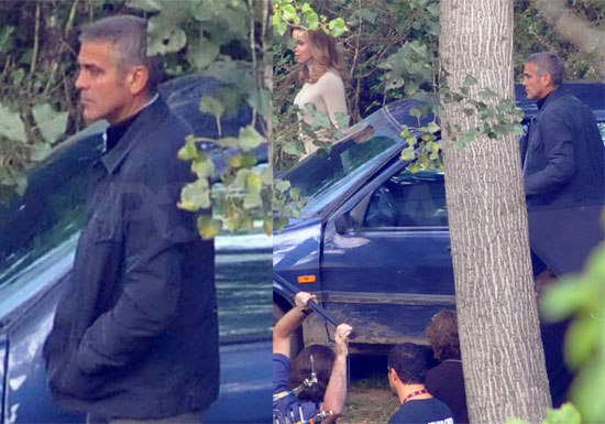 Photos of George Clooney in Italy