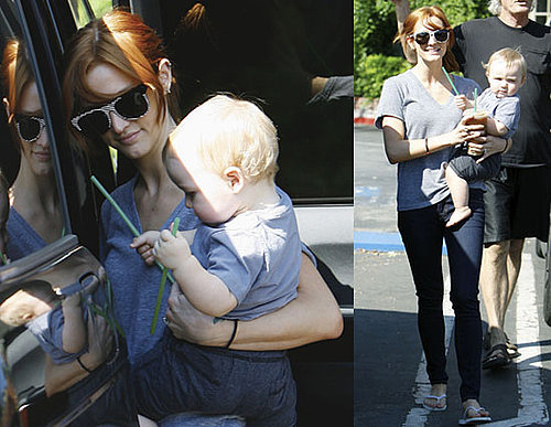 Photos of Ashlee Simpson And Bronx Wentz Leaving a LA Starbucks