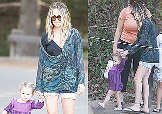 Photos of Nicole Richie, Harlow Madden Playing With Ducks