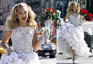 Photos of Kate Hudson in A Wedding Dress For Photo Shoot in NYC