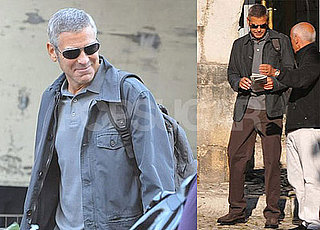 Photos of George Clooney On Set in Italy