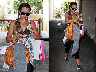 Photos of Lauren Conrad Shopping in Workout Clothes in LA