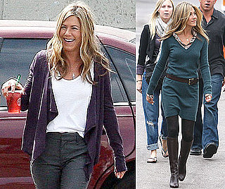 Photos of Jennifer Aniston Working On The Set of the Baster