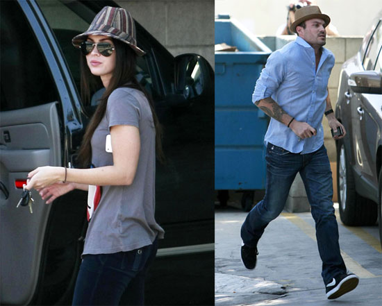 Photos of Megan Fox and Brian Austin Green at The Vets Office 2009-10-09 10:26:40