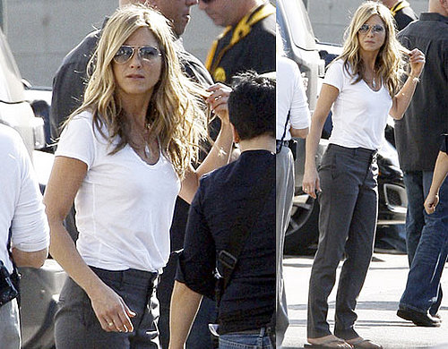Photos of Jennifer Aniston Filming The Baster in LA
